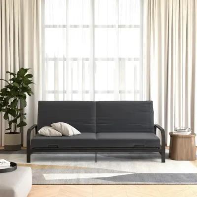 Millie Convertible Metal Frame Futon Sofa with Coil Mattress