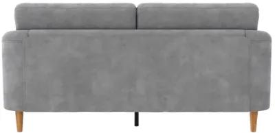 Moon 73.5" Velvet Upholstered Sofa with Curved Back