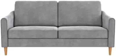 Moon 73.5" Velvet Upholstered Sofa with Curved Back