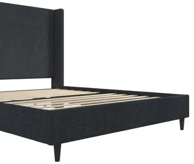 Eveline Upholstered Wingback Bed