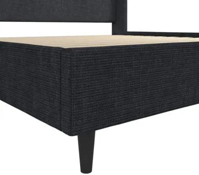 Eveline Upholstered Wingback Bed