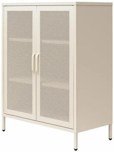 Channing 2 Door Accent Cabinet-Mesh Metal Locker