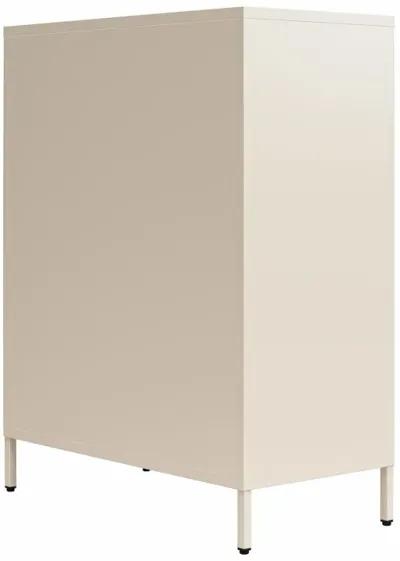 Channing 2 Door Accent Cabinet-Mesh Metal Locker