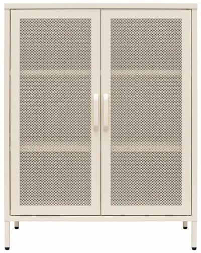 Channing 2 Door Accent Cabinet-Mesh Metal Locker