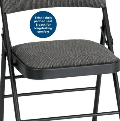 Superior Comfort Commercial Fabric Folding Chair, Set of 2