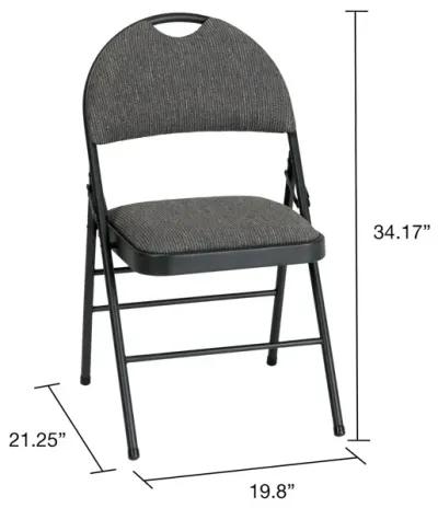 Superior Comfort Commercial Fabric Folding Chair, Set of 2