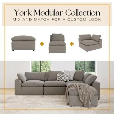 York 3 Seater Sofa and Ottoman Set