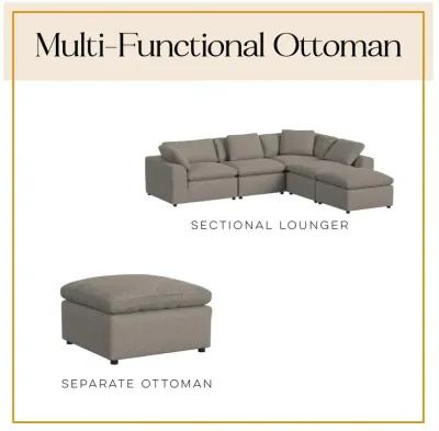 York 3 Seater Sofa and Ottoman Set