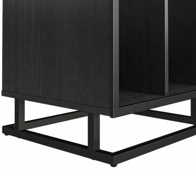 Regal Turntable Stand with 3 Open Cubbies