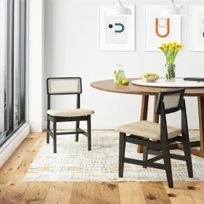 Eleni Cane Dining Chairs, Set of 2