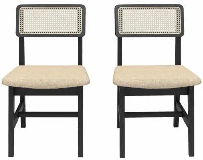 Eleni Cane Dining Chairs, Set of 2