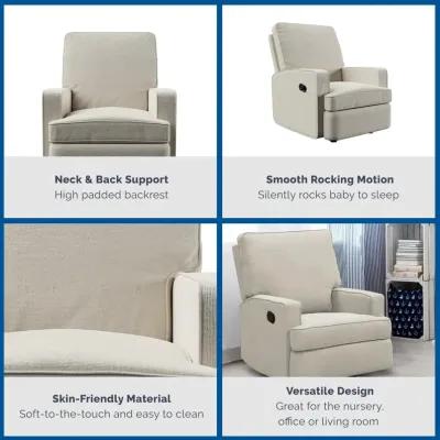 Salma Chenille Rocker Recliner Chair