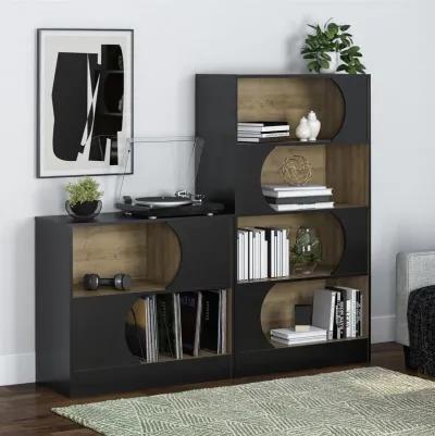 Delmar Retro 2-Tone Bookcase