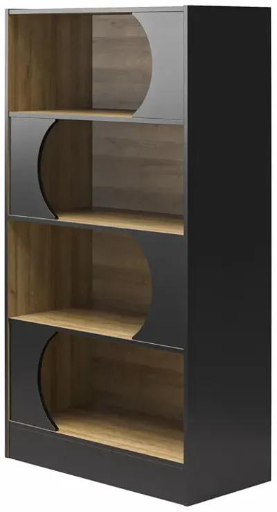 Delmar Retro 2-Tone Bookcase