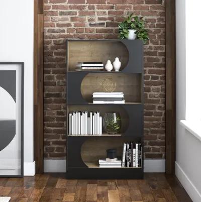 Delmar Retro 2-Tone Bookcase