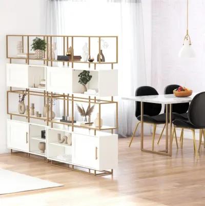 Goldie Modern Contemporary Bookcase Room Divider