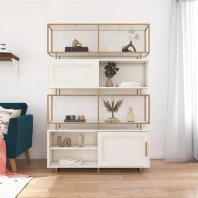 Goldie Modern Contemporary Bookcase Room Divider