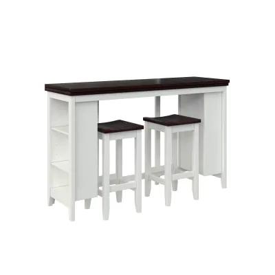 Jorden 3 Piece Counter Height Drop-Leaf Dining Set