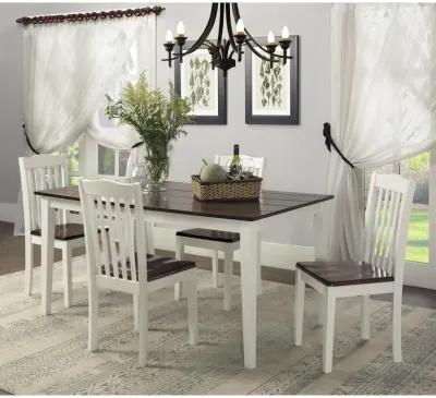 Shiloh 5-Piece Rustic Dining Set