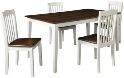 Shiloh 5-Piece Rustic Dining Set