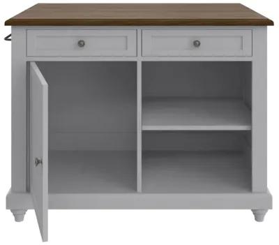 Kelsey Kitchen Island with 2 Stools and Drawers