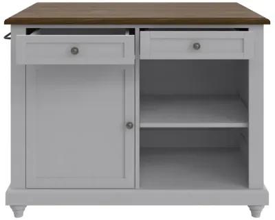 Kelsey Kitchen Island with 2 Stools and Drawers