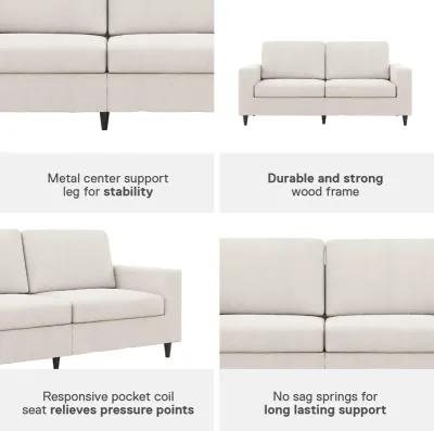 Cooper 3 Seat Linen Sofa