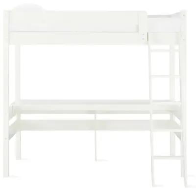 Harlan Twin Size Loft Bed with Desk and Ladder