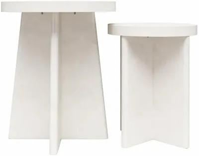 Liam Round End Tables, Set of 2