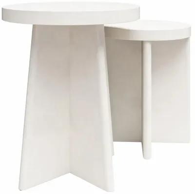 Liam Round End Tables, Set of 2