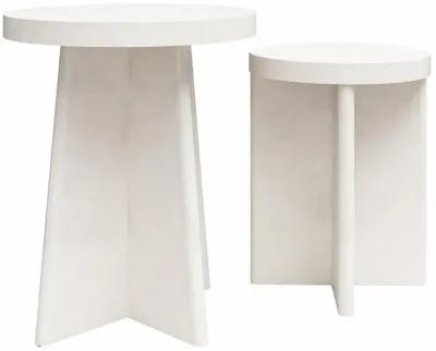 Liam Round End Tables, Set of 2