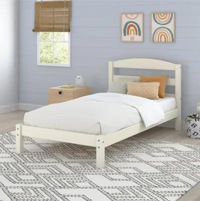 Braylon Wooden Bed Frame with Wood Slats