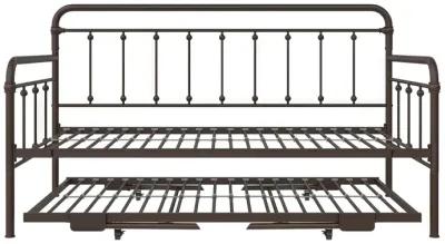 Locky Metal Daybed with Pop Up Trundle Bed