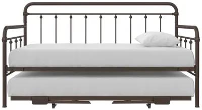 Locky Metal Daybed with Pop Up Trundle Bed