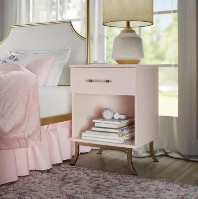 Monarch Hill Clementine White Nightstand with 1 Drawer