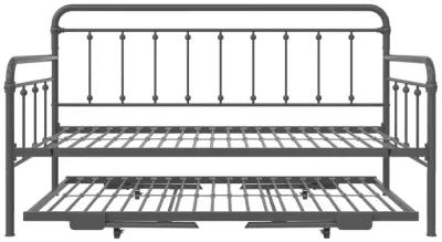 Locky Metal Daybed with Pop Up Trundle Bed