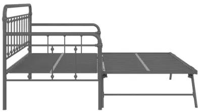 Locky Metal Daybed with Pop Up Trundle Bed