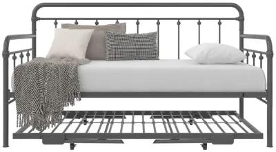 Locky Metal Daybed with Pop Up Trundle Bed