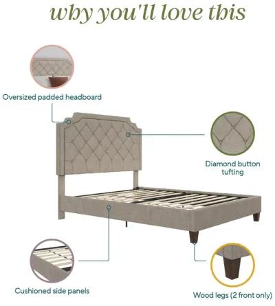 Eloise Chenille Upholstered Platform Bed