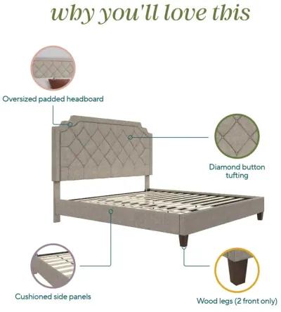 Eloise Chenille Upholstered Platform Bed