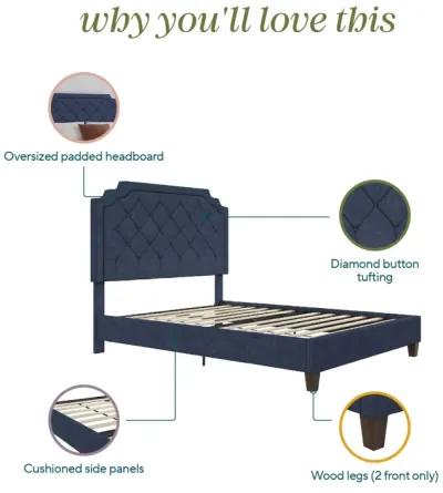 Eloise Chenille Upholstered Platform Bed