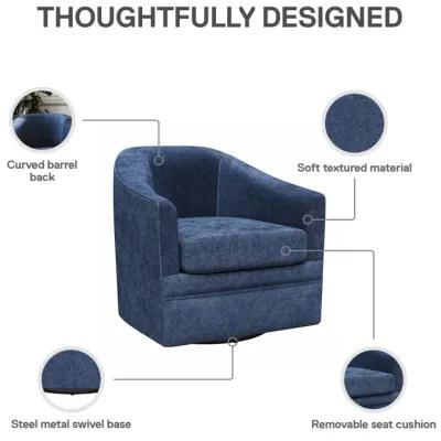 Remily Textured Swivel Accent Chair