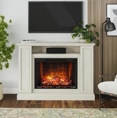 Pendleton Multi-Colored Electric Fireplace Mantel TV Stand with Storage for TVs up to 65"