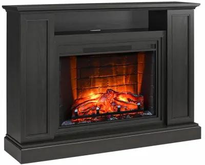 Pendleton Multi-Colored Electric Fireplace Mantel TV Stand with Storage for TVs up to 65"