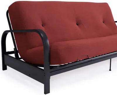 Cleo Black Metal Arm Full Size Futon Frame