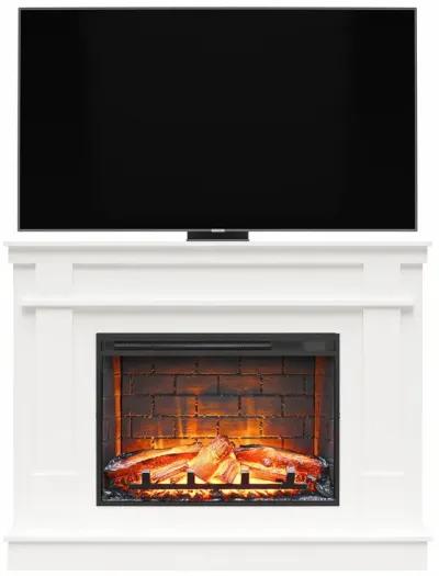 Elmcroft Mantel Fireplace TV Stand for TVs up to 65"