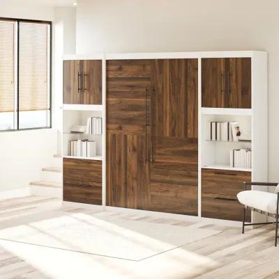 Pinnacle Murphy Bed with 2 Side Cabinets & Touch Sensor LED Lighting