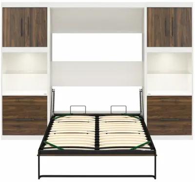 Pinnacle Murphy Bed with 2 Side Cabinets & Touch Sensor LED Lighting