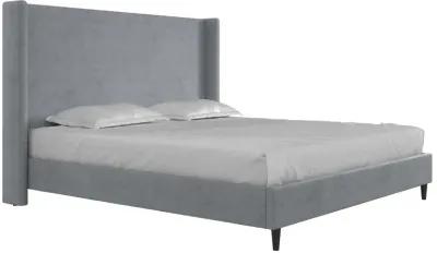 Eveline Upholstered Wingback Bed