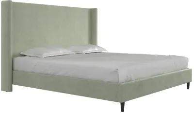 Eveline Upholstered Wingback Bed